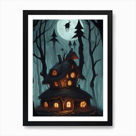 The Evil Witch Hut I Art Print
