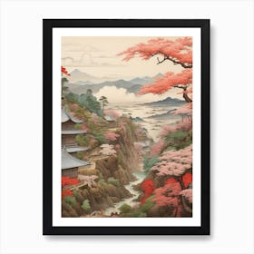 Hachijo Jima In Tokyo, Ukiyo E Drawing 2 Art Print