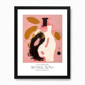 Pink Terracotta Painting Abstract 1 Exhibition Poster Art Print