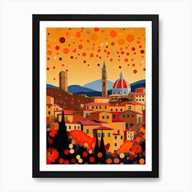 Florence, Illustration In The Style Of Pop Art 1 Art Print