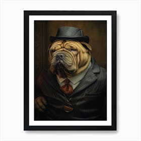 Gangster Dog Chinese Shar Pei 3 Art Print