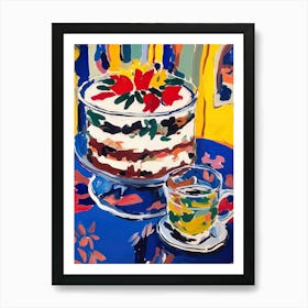 Trifle Cake Painting 4 Art Print