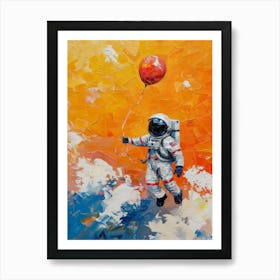 Astronaut In Space 14 Art Print