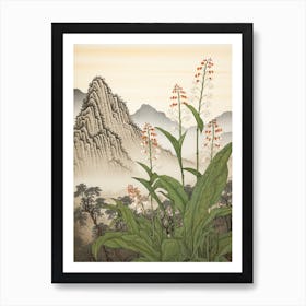 Suzuran Lily Of The Valley 1 Japanese Botanical Illustration Art Print