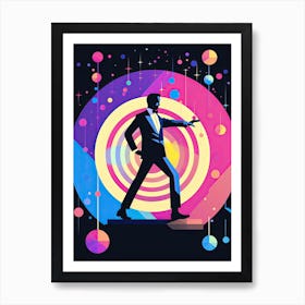 Monochrome Dance Nights Art Print