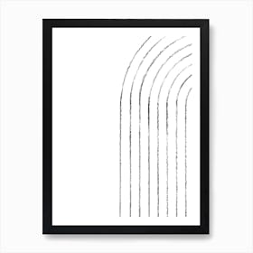 Minimalist linear arch Art Print