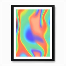 Psychedelic Swirls Rainbow Art Print