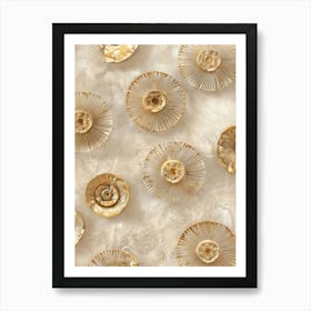 Gold Leaf 15 Art Print