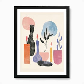 Abstract Vases And Objects 14 Art Print