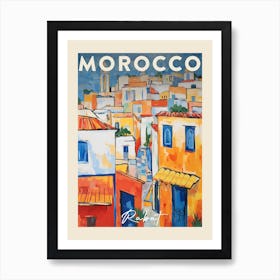 Rabat Morocco 4 Fauvist Painting Travel Poster Art Print