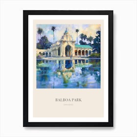 Balboa Park San Diego 6 Vintage Cezanne Inspired Poster Art Print