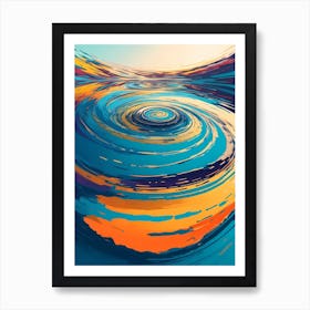 Ripples On The Water Surface Art Print