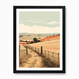 The Ridgeway England 1 Hiking Trail Landscape Art Print