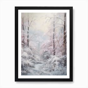 Dreamy Winter Painting Muir Woods National Park United States 1 Art Print