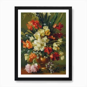 Gladioli Painting 3 Flower Art Print