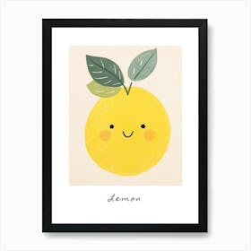 Friendly Kids Lemon 5 Poster Art Print