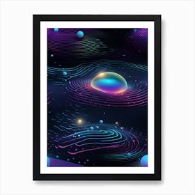 Abstract Space Background 4 Art Print
