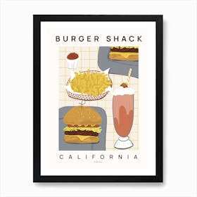 Burger Shack Art Print