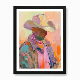 Painting Of A Cowboy 7 Art Print