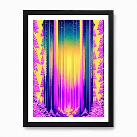 Psychedelic Forest 1 Art Print