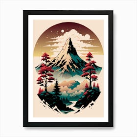 Mountains And Trees Poster