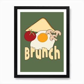 Retro Brunch Art Print