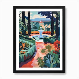 Giardini Di Boboli Gardens, Italy, Painting 4 Art Print