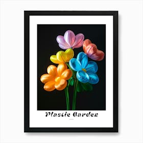 Bright Inflatable Flowers Poster Cosmos 1 Art Print