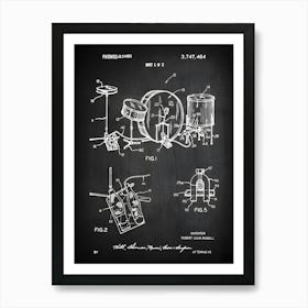 Drum Set Art Print, Drummer Poster, Drum Patent Print, Drum Blueprint, Drummer Gift Drum Poster Drum Wall Art Drummer Decor, Md4641 Art Print