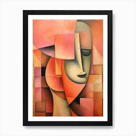 Cubist Abstract Geometric Illustration 8 Art Print