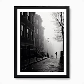 Boston, Black And White Analogue Photograph 1 Art Print