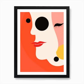 Abstract Portrait Of A Woman 19 Art Print