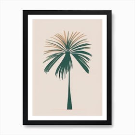 Goa India Palm Simplistic Tropical Destination Art Print