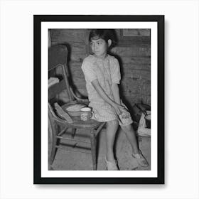 Mexican Child With Dried Beans Which Play A Large Part In The Mexican Diet, Crystal City, Texas By Russell Lee Art Print