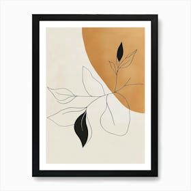 Abstract Leaf Painting Art Print