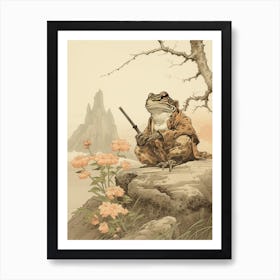 Wise Frog Japanese Style 8 Art Print