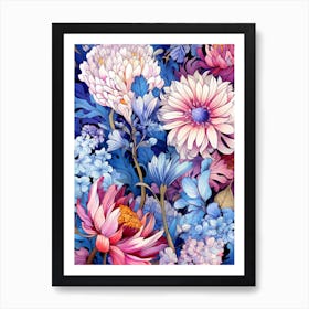 Floral Wallpaper 1 flora nature Art Print