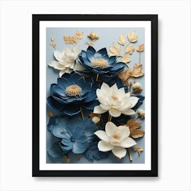 Lotus Flowers Art Print