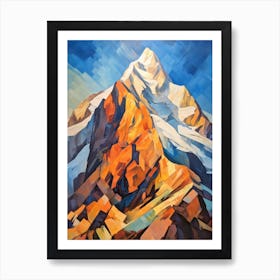 Grand Teton Usa 2 Mountain Painting Art Print