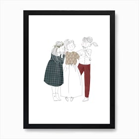 Les Amies Art Print