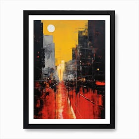 Sunset In The City 2 Art Print