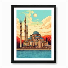 Sleymaniye Mosque Art Deco 1 Art Print