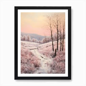 Dreamy Winter Painting The North York Moors England 3 Art Print