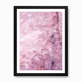 Rose Quartz In Art Print