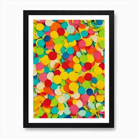 Abstract Confetti  Art Print