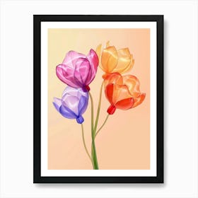 Dreamy Inflatable Flowers Orchid 2 Art Print