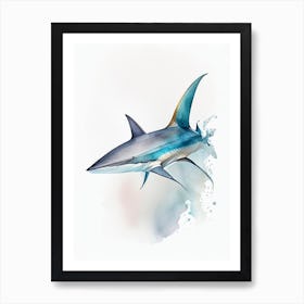 Whale Shark Watercolour Art Print