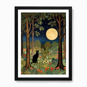 William Morris Cat In The Forest 5 Affiche