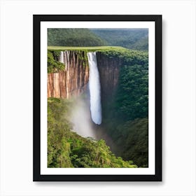 Kaieteur Falls Of The North, Guyana Realistic Photograph (1) Art Print