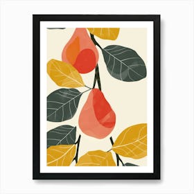 Figs Close Up Illustration 5 Art Print